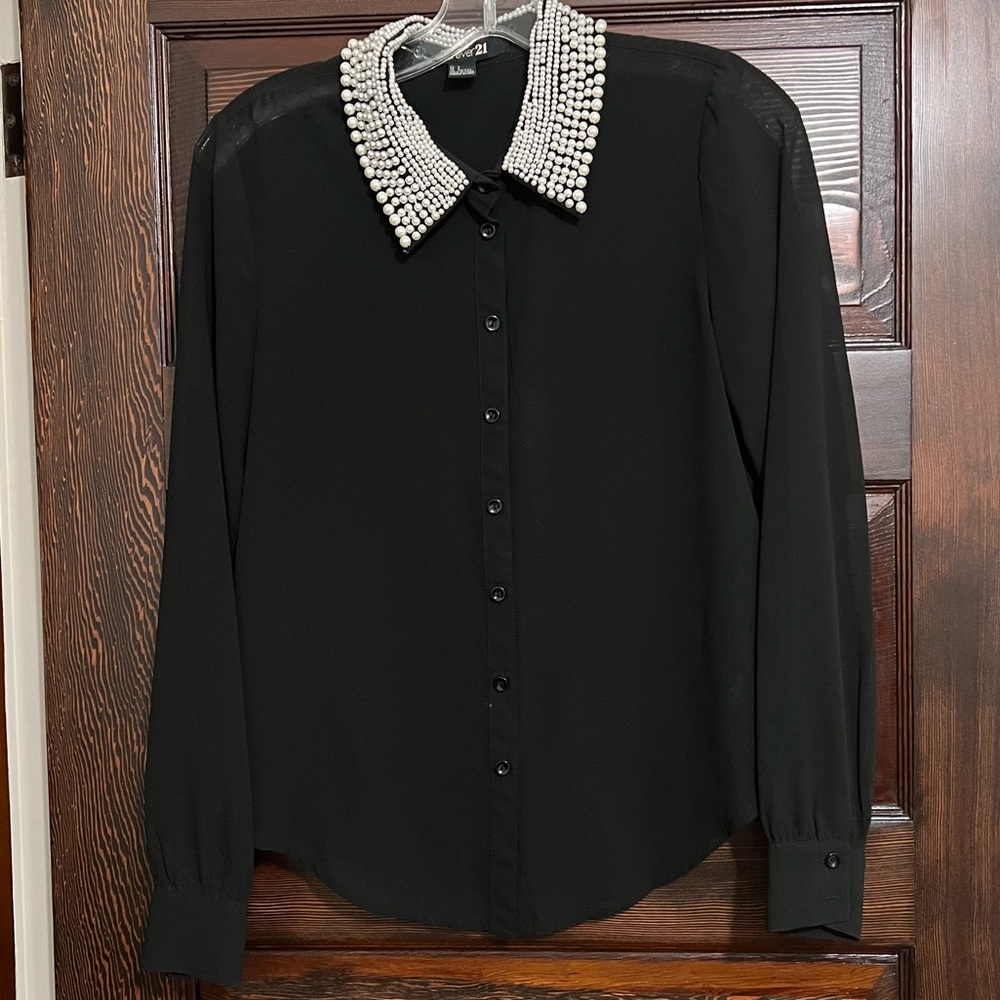 Forever 21 Sheer Button up